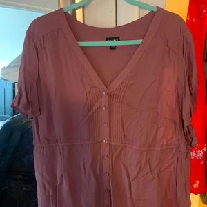 Torrid cinched waisted top, size 2